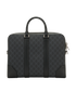 GG Supreme Briefcase, &pound;750, Handbags, Black, Canvas/Leather, Back view